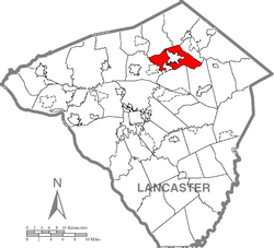 Ephrata Township, Lancaster County Highlighted